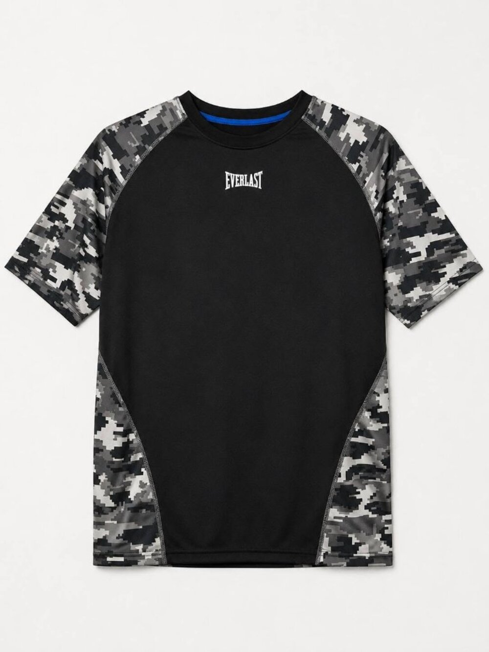 Mens Dry Fit Everlast Short Sleeve Shirt Size Large Camo